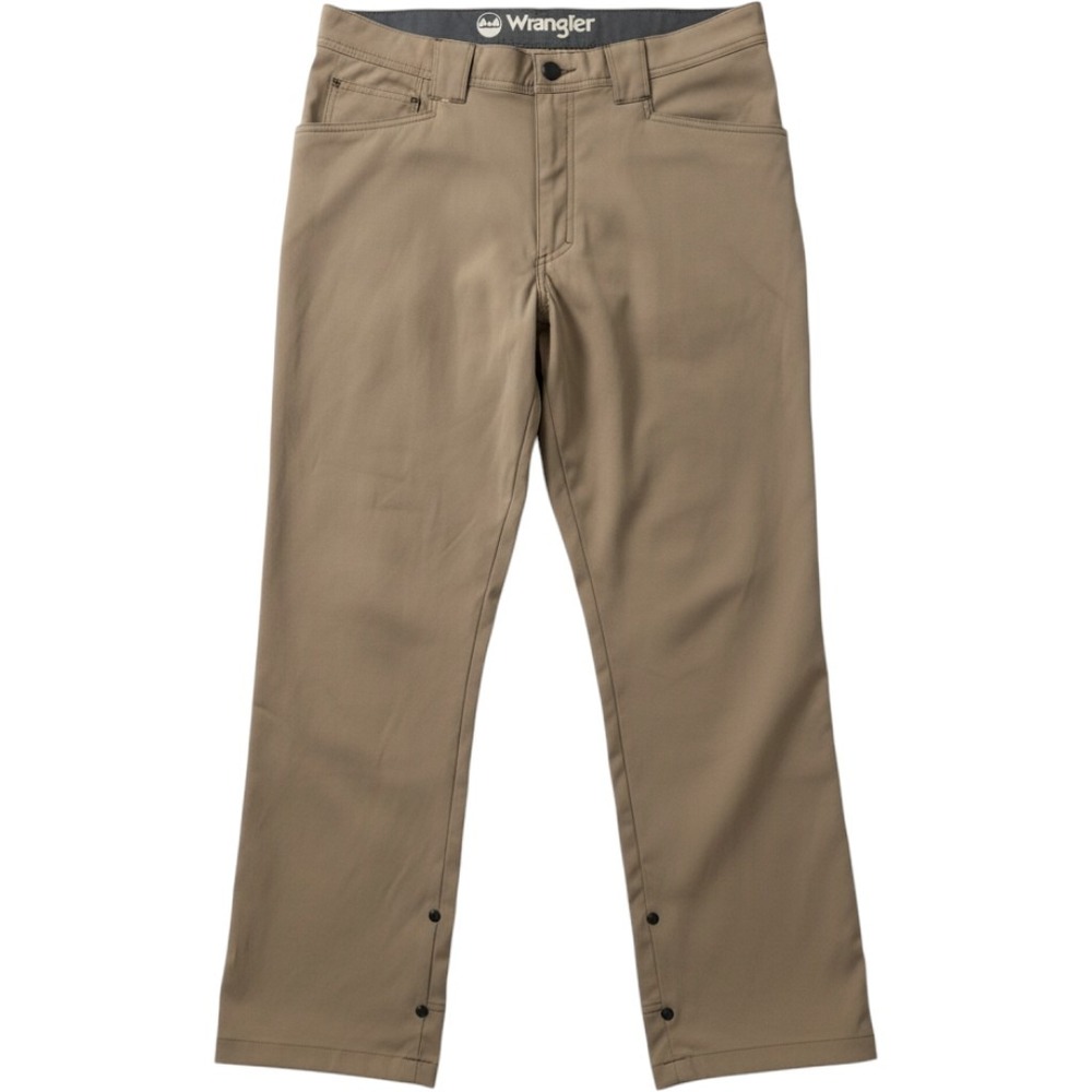 Wrangler Outdoor Series Mens 34x32 Tan Nylon Stretch Utility Hiking Pants
